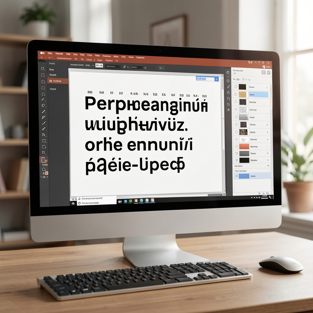 Монитор с открытым редактором веб-шрифтов, показывающий предпросмотр переменного шрифта с разными значениями осей ширины и насыщенности
