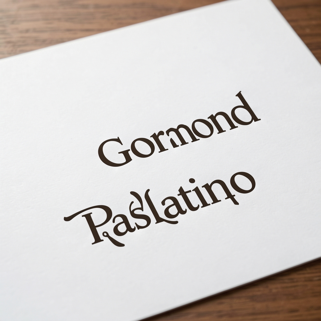 Сравнительная таблица шрифтов антиква: Garamond, Times New Roman, Georgia, Palatino, Baskerville — демонстрация засечек и структуры штрихов на белом листе бумаги